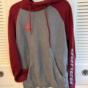 Bauer Men's Hoodie in Gray and Maroon